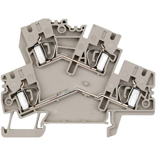 Weidmüller 8670750000-1 Mehrstockklemme Zugfeder Dunkelbeige 1 St.