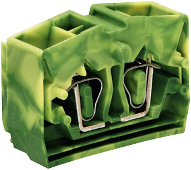 WAGO 264-357 Einzelklemme 10 mm Zugfeder Belegung: PE Grün, Gelb 1 St.