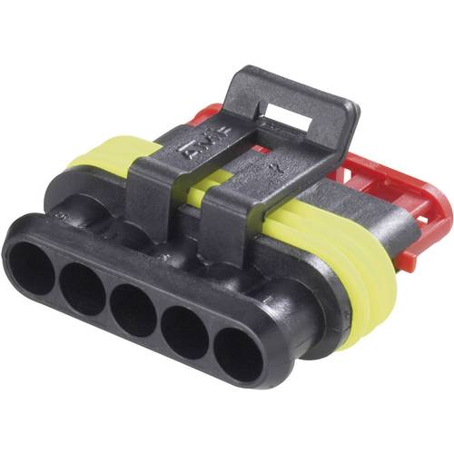 TE Connectivity Buchsengehäuse-Kabel AMP-Superseal 1.5mm Series Polzahl Gesamt 5 Rastermaß: 6 mm 282089-1 1 St.