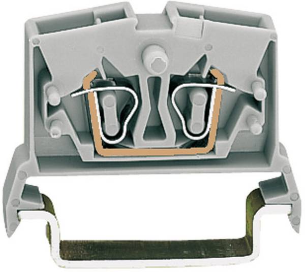 WAGO 264-711 Durchgangsklemme 6 mm Zugfeder Belegung: L Grau 1 St.