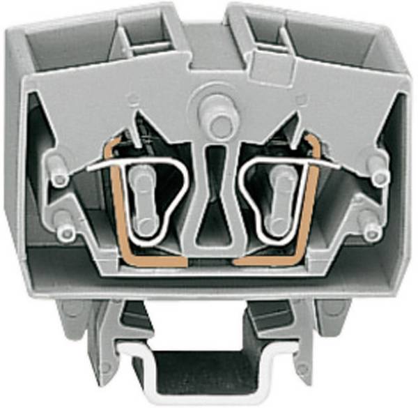 WAGO 264-721 Durchgangsklemme 10 mm Zugfeder Belegung: L Grau 1 St.