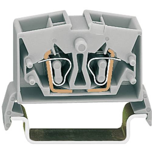 WAGO 264-731 Durchgangsklemme 10 mm Zugfeder Belegung: L Grau 1 St.