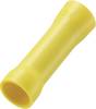 TRU COMPONENTS 1583022 Stoßverbinder 4 mm² 6 mm² Vollisoliert Gelb 1 St.