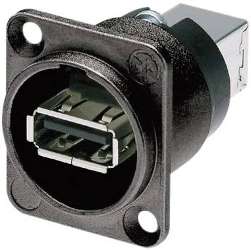 Thumbnail - Reversible USB-Durchführung 2.0 Buchse, Einbau NAUSB-W-B Durchführung NAUSB-W-B Neutrik Inhalt: 1 St.