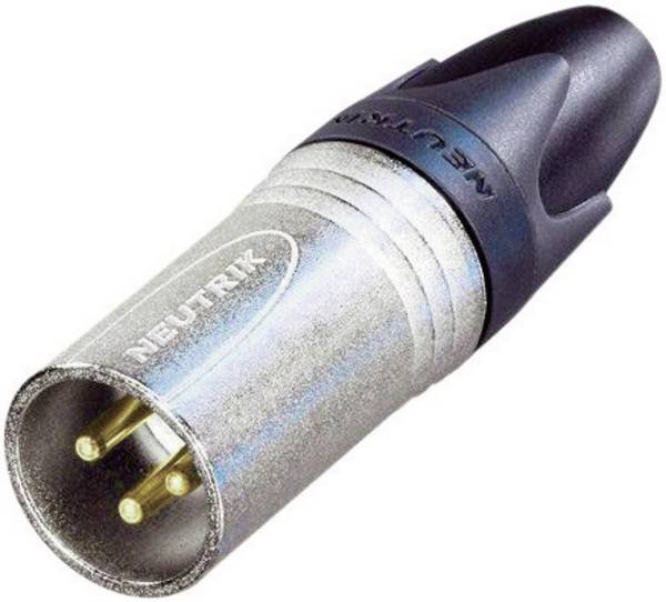 Neutrik NC3MXX-EMC XLR-Steckverbinder Stecker, gerade Polzahl: 3 Silber 1 St.