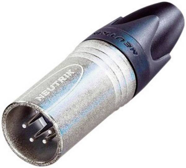 Neutrik NC4MXX XLR-Steckverbinder Stecker, gerade Polzahl: 4 Silber 1 St.