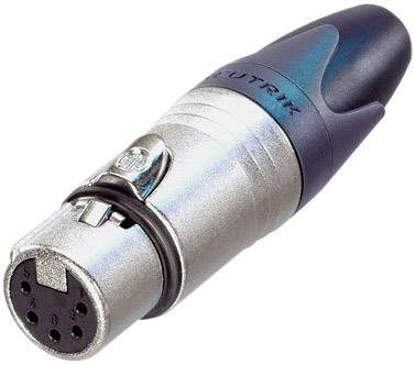 'Aluminiumstecker mit vier Polen und Kunststoffkappe, geeignet für Audio- und Videogeräte.'