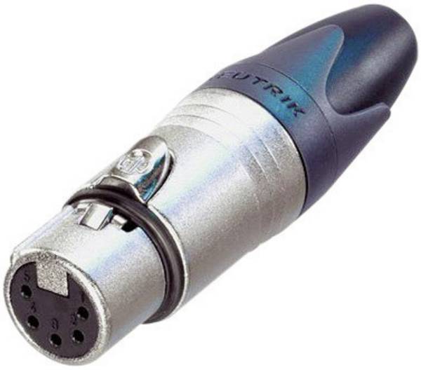 Neutrik NC5FXX XLR-Steckverbinder Buchse, gerade Polzahl: 5 Silber 1 St.
