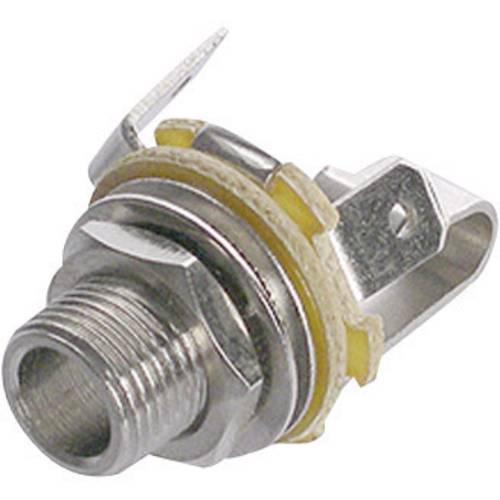 Rean AV NYS 229 Klinken-Steckverbinder 6.35 mm Buchse, Einbau vertikal Polzahl: 2 Mono Silber 1 St.