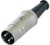 Rean AV NYS321 DIN-Rundsteckverbinder Stecker, gerade Polzahl: 3 Schwarz 1 St.