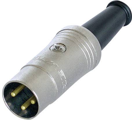 REAN AV NYS321G DIN-Rundsteckverbinder Stecker, gerade Polzahl: 3 Schwarz 1 St.