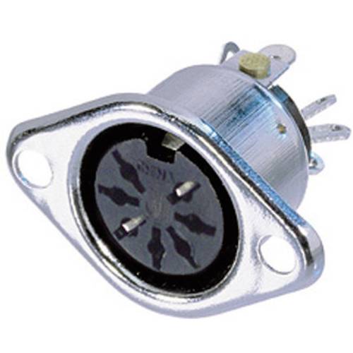 Rean AV NYS326 DIN-Rundsteckverbinder Flanschbuchse, Kontakte gerade Polzahl: 7 Silber 1 St.