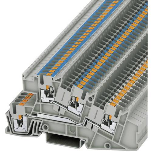 Phoenix Contact 3213954 Installationsetagenklemme 5.2 mm Schnellanschluss Grau 1 St.