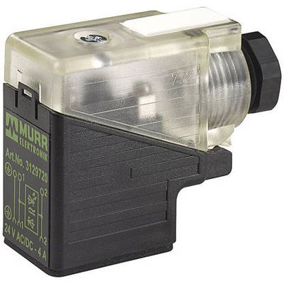 Eine transparente Steckverbindung von Murr Elektronik mit der Artikelnummer 3129720, geeignet für 24V AC/DC, 4A.
