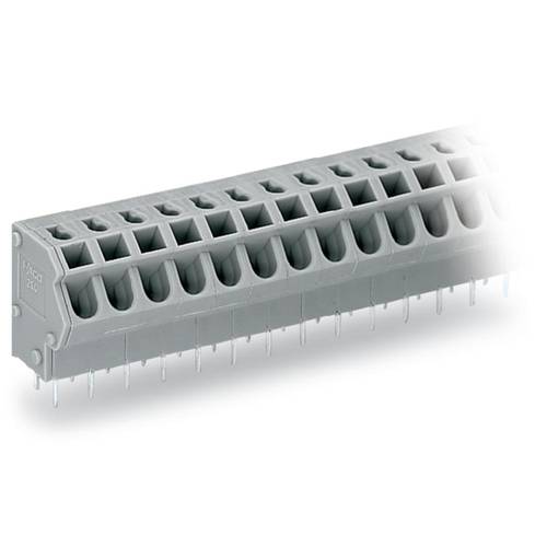 WAGO 254-452 Federkraftklemmblock 1.50 mm² Polzahl 2 Grau 420 St.