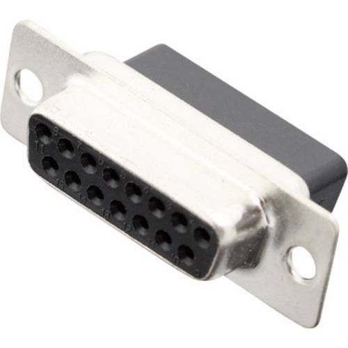 MH Connectors MHDBC15-SS 2101-0190-12 D-SUB Buchsenleiste 180 ° Polzahl: 15 Crimpen 1 St.