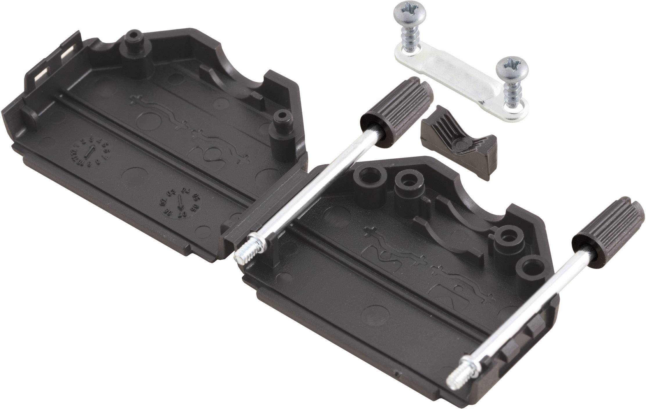 MH Connectors MHDPPK09-BK-K 6260-0101-01 D-SUB Gehäuse Polzahl: 9 Kunststoff 180 ° Schwarz 1 St.