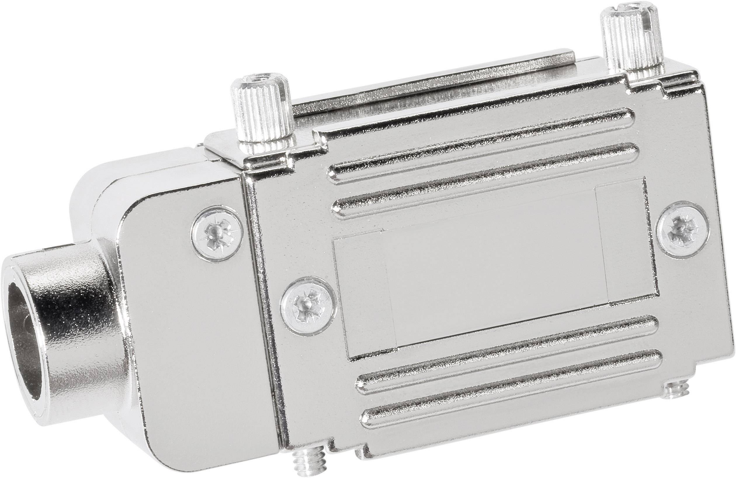 Provertha 77152M 77152M D-SUB Adaptergehäuse Polzahl: 15 Kunststoff, metallisiert 90 ° Silber 1 St.