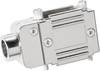 Provertha 77091M 77091M D-SUB Adaptergehäuse Polzahl: 9 Kunststoff, metallisiert 90 °, 90 ° Silber 1 St.
