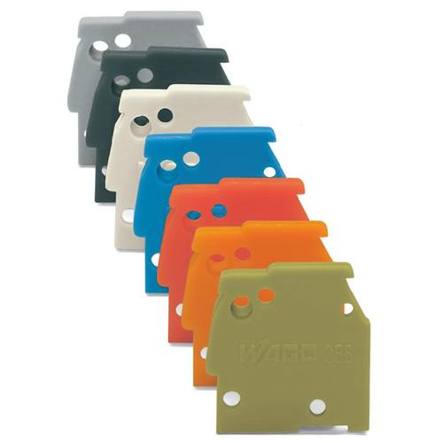 WAGO 255-500 Abschlussplatte Rot 100 St.