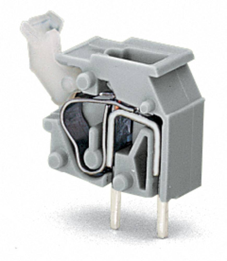 WAGO 255-753 Veerkrachtklemblok 2.50 mm&sup2; Aantal polen 1 Lichtgrijs 400 stuk(s)