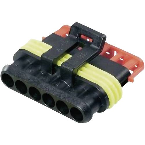 TE Connectivity Buchsengehäuse-Kabel AMP-Superseal 1.5mm Series Polzahl Gesamt 6 Rastermaß: 6 mm 282090-1 1 St.