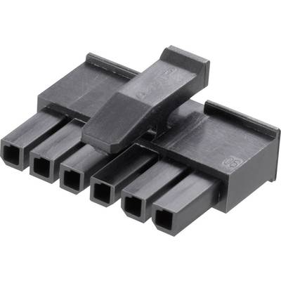 TE Connectivity Buchsengehäuse-Kabel Micro-MATE-N-LOK Polzahl Gesamt 4 Rastermaß: 3 mm 1445022-4 1 St. 