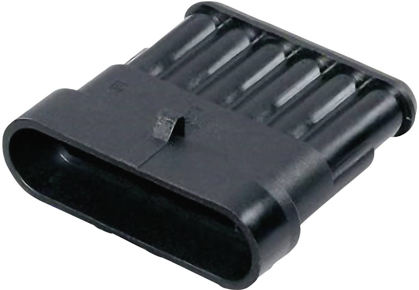 TE Connectivity Stiftgehäuse-Kabel AMP-Superseal 1.5mm Series Polzahl Gesamt 6 Rastermaß: 6 mm 282108-1 1 St.