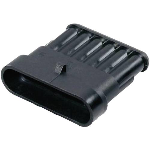 TE Connectivity Stiftgehäuse-Kabel AMP-Superseal 1.5mm Series Polzahl Gesamt 6 Rastermaß: 6 mm 282108-1 1 St.