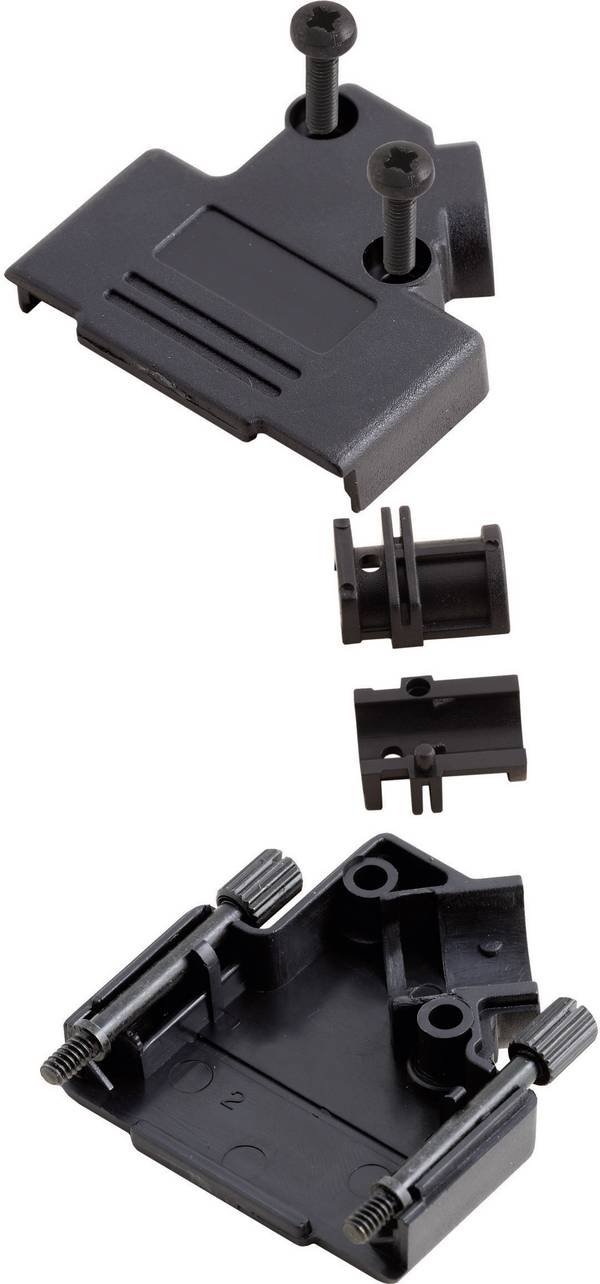 MH Connectors MHD45PPK-15-BK-K 6560-0107-12 D-SUB Gehäuse Polzahl: 15 Kunststoff 45 ° Schwarz 1 St.