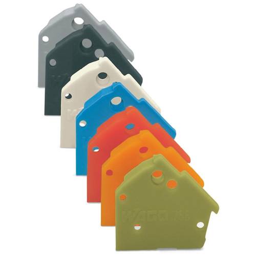 WAGO 256-200 Abschlussplatte Dunkelgrau 100 St.