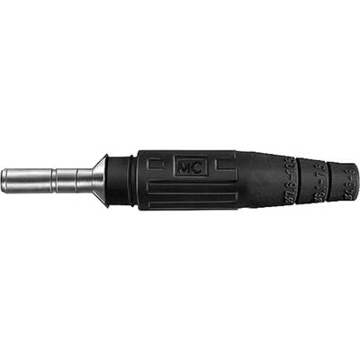 Stäubli KST6AR-N/10 Rundstecker Stecker, gerade Stift-Ø: 6 mm Schwarz 1 St. 