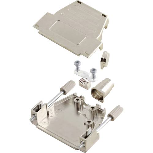 Thumbnail - MH Connectors MHDSSK-M-25-L-K 6260-0106-03 D-SUB Gehäuse Polzahl: 25 Kunststoff, metallisiert 180 °, 45 ° Silber 1 St.