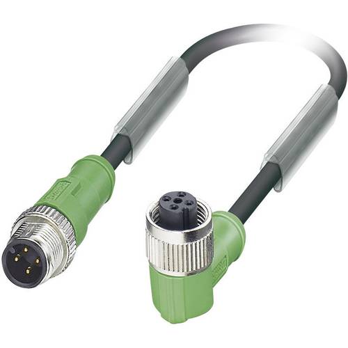Phoenix Contact 1668506 Sensor-/Aktor-Steckverbinder, konfektioniert M12 Stecker, gerade, Buchse, gewinkelt 3.00 m Polza...