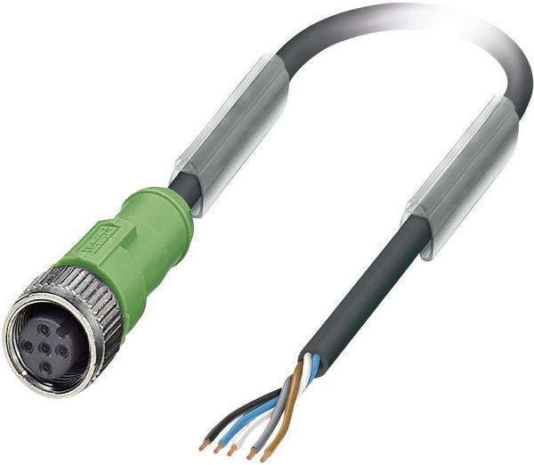 Phoenix Contact 1669848 Sensor-/Aktor-Steckverbinder, konfektioniert M12 Buchse, gerade 5.00 m Polzahl Sensoren: 5 1 St.