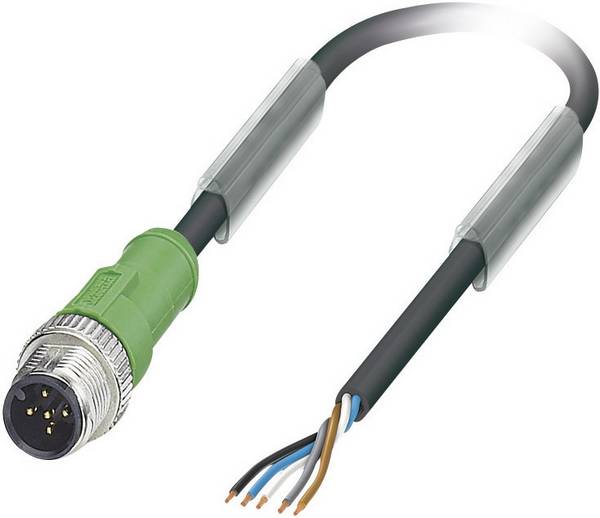 Phoenix Contact 1669770 Sensor-/Aktor-Steckverbinder, konfektioniert M12 Stecker, gerade 3.00 m Polzahl Sensoren: 5 1 St.