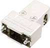 MH Connectors MHTRI-M-09-K 6550-0100-01 D-SUB Gehäuse Polzahl: 9 Kunststoff, metallisiert 180 °, 45 °, 45 ° Silber 1 St.