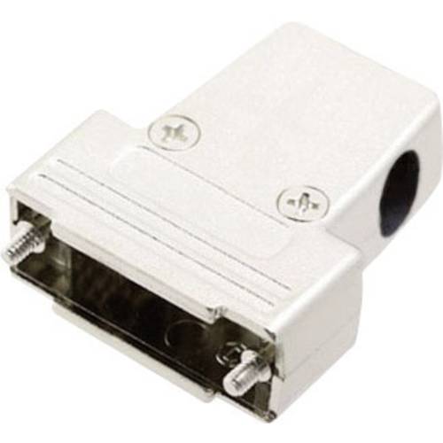 Thumbnail - MH Connectors MHTRI-M-15-K 6550-0100-02 D-SUB Gehäuse Polzahl: 15 Kunststoff, metallisiert 180 °, 45 °, 45 ° Silber 1 St...