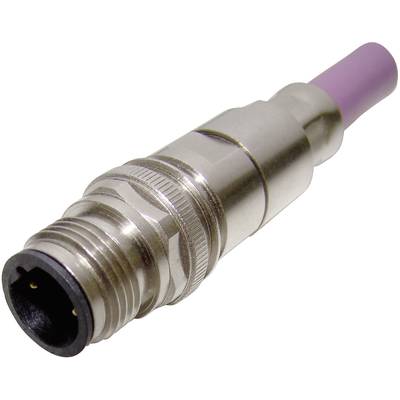 Provertha 42-100001 Sensor-/Aktor-Steckverbinder, unkonfektioniert M12 Stecker, gerade  Polzahl: 2 1 St. 