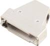 MH Connectors MHTRI-M-25-K 6550-0100-03 D-SUB Gehäuse Polzahl: 25 Kunststoff, metallisiert 180 °, 45 °, 45 ° Silber 1 St.