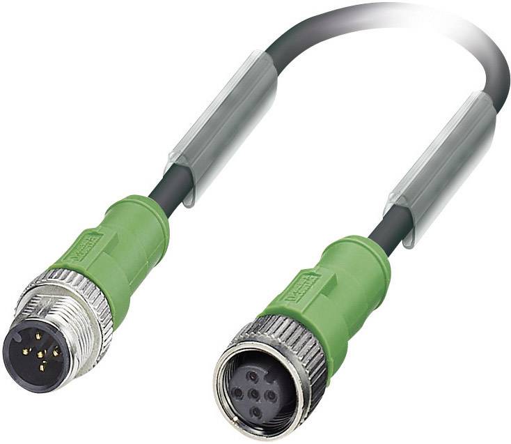 Phoenix Contact 1681596 Sensor-/Aktor-Steckverbinder, konfektioniert M12 Stecker, gerade, Buchse, gerade 0.60 m Polzahl 