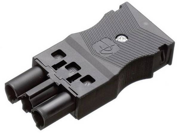 Adels-Contact 17798 Netz-Steckverbinder AC Buchse, gerade Gesamtpolzahl: 2 + PE 16 A Schwarz 1 St.