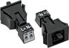 WAGO 890-702 Netz-Steckverbinder WINSTA MINI Buchse, gerade Gesamtpolzahl: 2 16 A Schwarz 1 St.