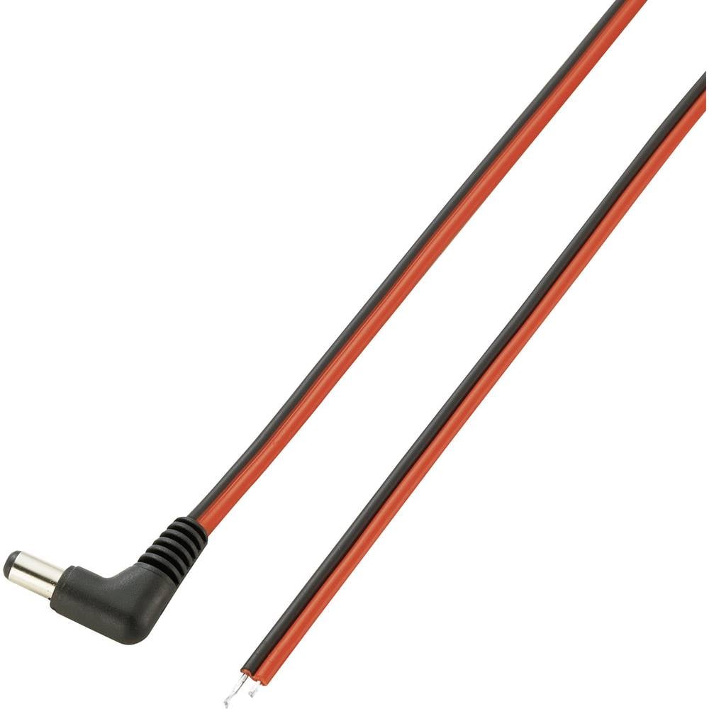 VOLTCRAFT 93025c179 Laagspannings-aansluitkabel Laagspanningsstekker Kabel, open einde 5.5 mm 2 m 1 