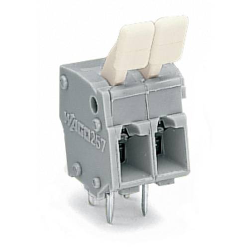 WAGO 257-402/333-000 Federkraftklemmblock 2.50 mm² Polzahl 2 Grau 400 St.