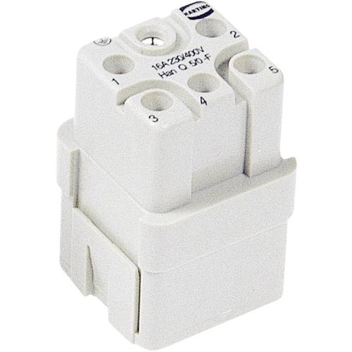 Thumbnail - Harting 09120053101 Buchseneinsatz Han® Q 5 + PE Crimpen 1 St. Piece
