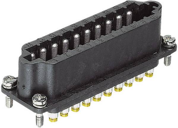 HARTING Han STAF20 Stifteinsatz (F) Schraubanschluss, 20-polig AC 25V / DC 60V, 10A - 1 Stück