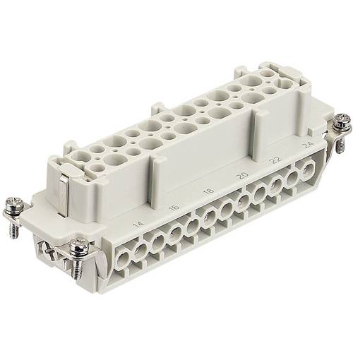 HARTING 09340102701 Buchseneinsatz Han® Hv E 10 + 2 + PE Schrauben 1 St.