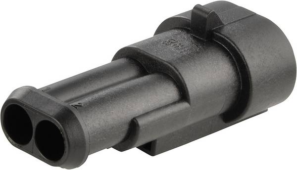 TE Connectivity Stiftgehäuse-Kabel AMP-Superseal 1.5mm Series Polzahl Gesamt 2 Rastermaß: 6 mm 282104-1 1 St.