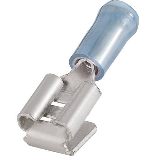 TE Connectivity 9-160463-2 Flachsteckhülse mit Abzweig Steckbreite: 6.3 mm Steckdicke: 0.8 mm 180 ° Teilisoliert Blau 1 ...